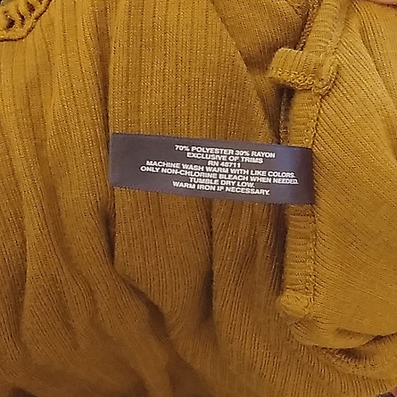 NWOT Women's MASSINI Ribbed Criss-cross Back Dressy Short Sleeve Top XL - Picture 13 of 13